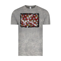 Cloud Rock christmas snow crystals background Vintage Tee - BundleAndBundleShop