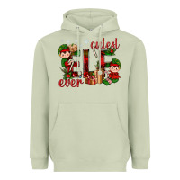 Matcha Cutest Elf Ever Christmas Heavyweight Hoodie - BundleAndBundleShop