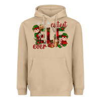 Mushroom Cutest Elf Ever Christmas Heavyweight Hoodie - BundleAndBundleShop