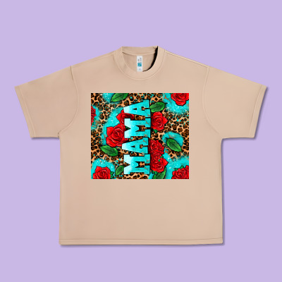 Rose Leopard Mama Urban Heavy Tee Designed By Adodesignshop