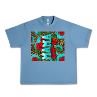 Pebble Blue rose leopard mama Urban Heavy Tee - AdoDesignShop
