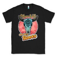 Black blame it all on my roots bull skull black Classic Tee - JahusDesignShop