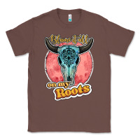 Chestnut blame it all on my roots bull skull black Classic Tee - JahusDesignShop