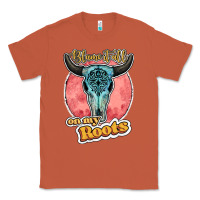 Copper blame it all on my roots bull skull black Classic Tee - JahusDesignShop