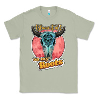 Matcha blame it all on my roots bull skull black Classic Tee - JahusDesignShop