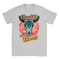 Moon Dust blame it all on my roots bull skull black Classic Tee - JahusDesignShop