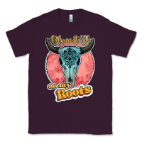 Plum blame it all on my roots bull skull black Classic Tee - JahusDesignShop