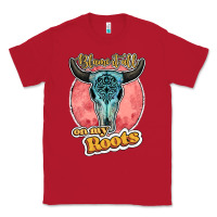 Red blame it all on my roots bull skull black Classic Tee - JahusDesignShop