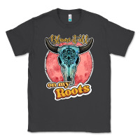 Smoke blame it all on my roots bull skull black Classic Tee - JahusDesignShop