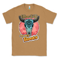 Toasted Coconut blame it all on my roots bull skull black Classic Tee - JahusDesignShop