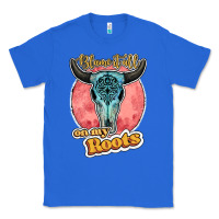 True Royal blame it all on my roots bull skull black Classic Tee - JahusDesignShop
