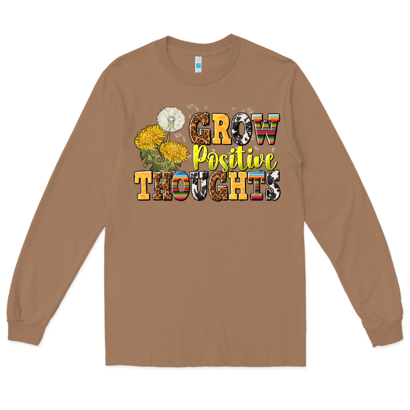 Grow Positive Thoughts Long Sleeve Tee by NancyCooperArtShop | Teevron