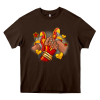 Chocolate Brown Softball afro girl sneakers Heavy Core Tee - RanaPortraitStore