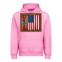 Fuchsia Pink america usa flag tumbler Urban Hoodie - TumblerDesignByShophia