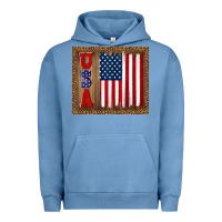 Pigment Pebble Blue america usa flag tumbler Urban Hoodie - TumblerDesignByShophia