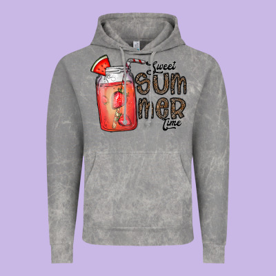 Summer Vintage Hoodie Designed By Cowhidedigitalart