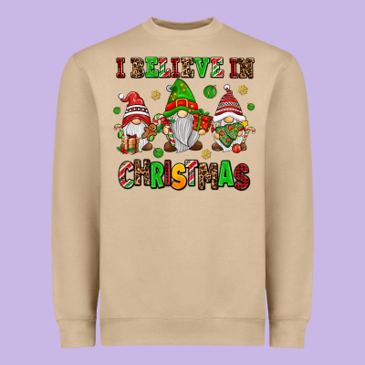 I Believe In Christmas Heavyweight Sweatshirt Designed By Adodesignshop