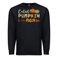 Black cutest pumpkin in the patch Premium Sweatshirt - BundleAndBundleShop