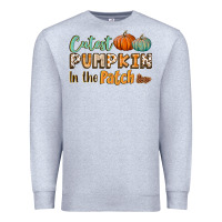Heather Grey cutest pumpkin in the patch Premium Sweatshirt - BundleAndBundleShop