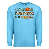 Ocean Blue cutest pumpkin in the patch Premium Sweatshirt - BundleAndBundleShop