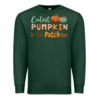 Sports Green cutest pumpkin in the patch Premium Sweatshirt - BundleAndBundleShop