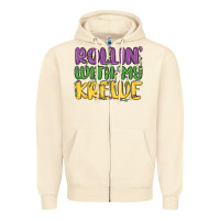 Sandshell rollin with my krewe Zipper Hoodie - MaliasSmallBusiness