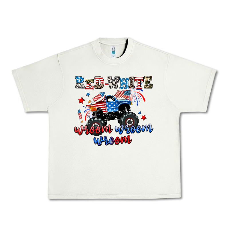 Red White Wroom Wroom Wroom Urban Heavy Tee by AdoDesignShop | Teevron