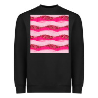 Black valentines day glitter and leopard seamless pattern Heavyweight Sweatshirt - BundleAndBundleShop