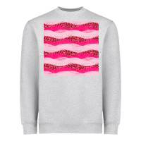 Heather Grey valentines day glitter and leopard seamless pattern Heavyweight Sweatshirt - BundleAndBundleShop