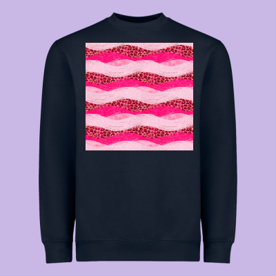 Valentines Day Glitter And Leopard Seamless Pattern Heavyweight Sweatshirt Designed By Bundleandbundleshop
