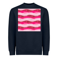 Navy valentines day glitter and leopard seamless pattern Heavyweight Sweatshirt - BundleAndBundleShop