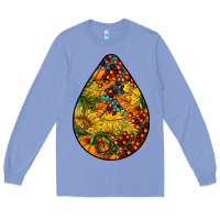Colony Blue Fall Teardrop Long Sleeve Tee - LillyAllenDesigns