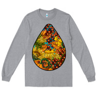 Heather Grey Fall Teardrop Long Sleeve Tee - LillyAllenDesigns
