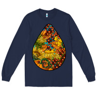 Navy Fall Teardrop Long Sleeve Tee - LillyAllenDesigns