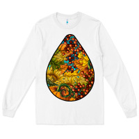 White Fall Teardrop Long Sleeve Tee - LillyAllenDesigns