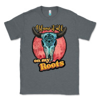 Charcoal Heather blame it all on my roots white Classic Tee - JahusDesignShop