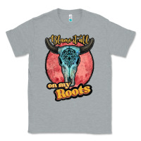 Heather Grey blame it all on my roots white Classic Tee - JahusDesignShop
