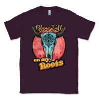 Plum blame it all on my roots white Classic Tee - JahusDesignShop