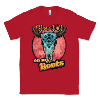 Red blame it all on my roots white Classic Tee - JahusDesignShop
