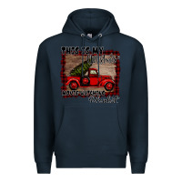 Navy Christmas Movie Watching Blanket Premium Hoodie - Bettercallsaul