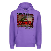 Purple Christmas Movie Watching Blanket Premium Hoodie - Bettercallsaul