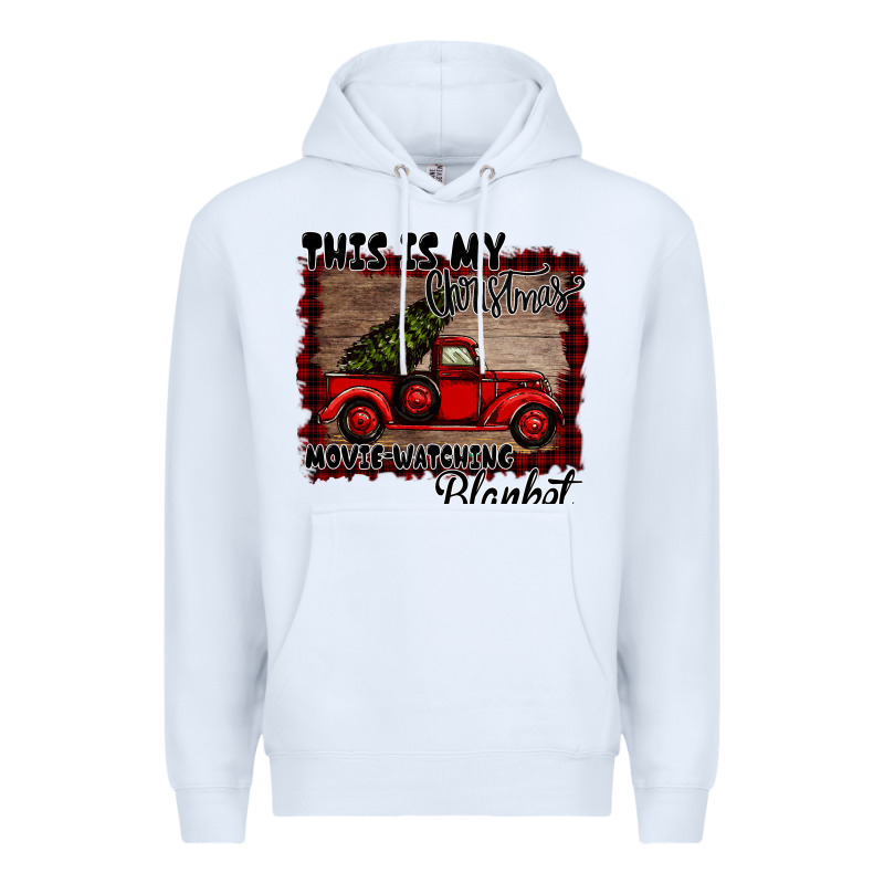 Christmas Movie Watching Blanket Premium Hoodie by Bettercallsaul | Teevron