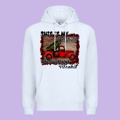 Christmas Movie Watching Blanket Premium Hoodie Designed By Bettercallsaul