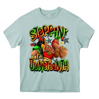 Arona Steppin' into Juneteenth sneaker and heel afro wom Heavy Core Tee - RanaPortraitStore