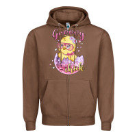 Chestnut groovy chick easter Zipper Hoodie - MaliasSmallBusiness