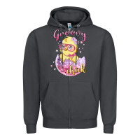 Smoke groovy chick easter Zipper Hoodie - MaliasSmallBusiness
