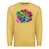 Antique Gold halloween candy patches Premium Sweatshirt - BundleAndBundleShop