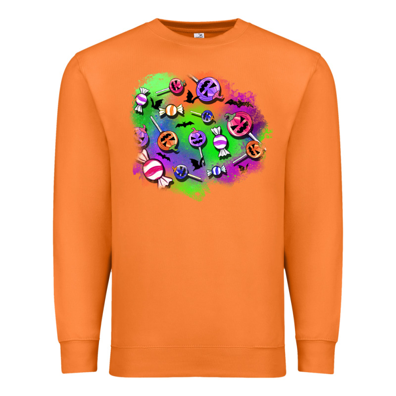 Halloween Candy Patches Premium Sweatshirt by BundleAndBundleShop | Teevron
