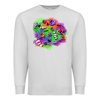 Dove Grey halloween candy patches Premium Sweatshirt - BundleAndBundleShop