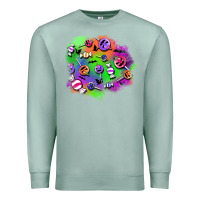 Seafoam halloween candy patches Premium Sweatshirt - BundleAndBundleShop